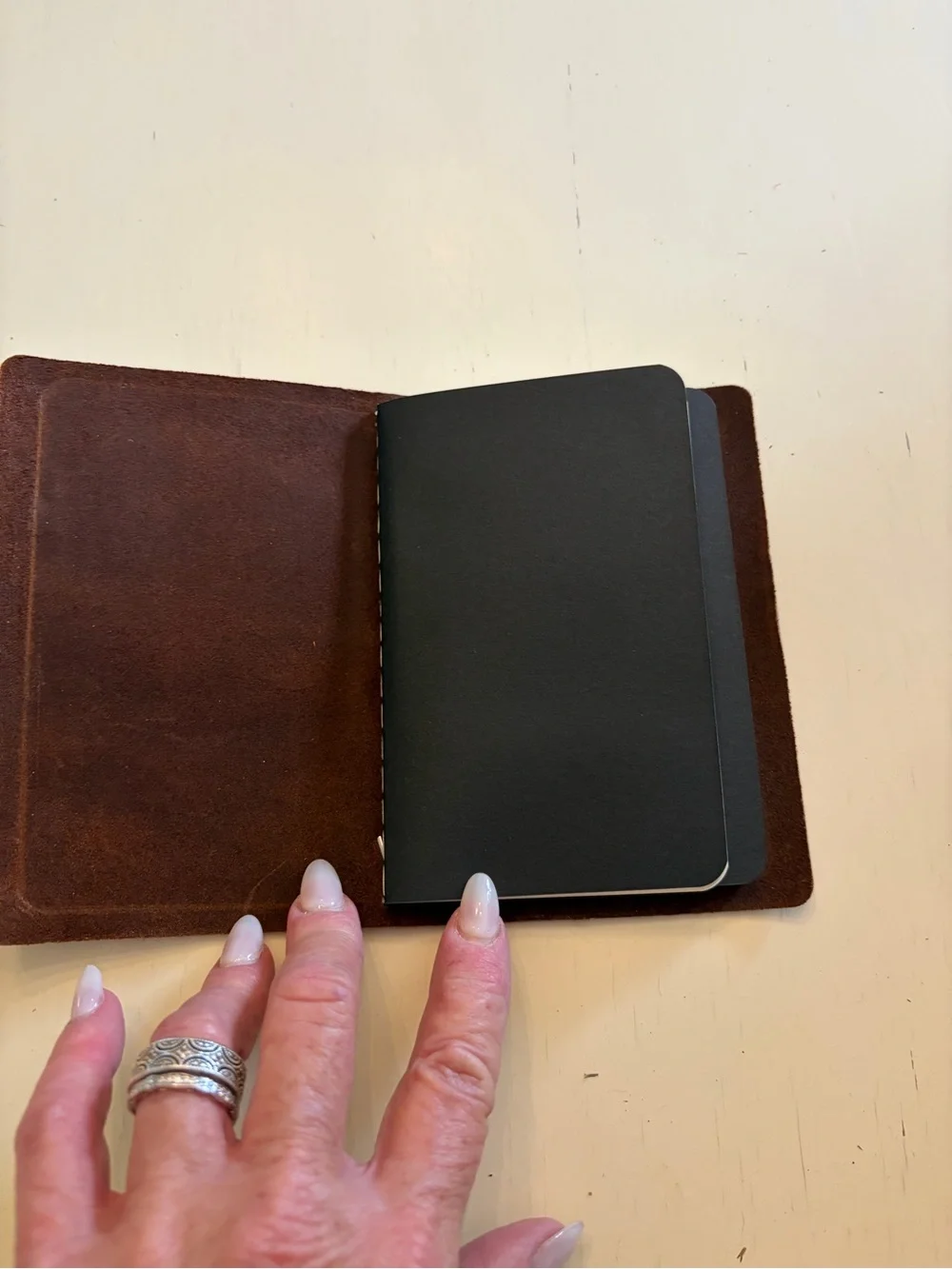 Monogram Patch Brown 100% leather Journal Sophisticate Supply Company
